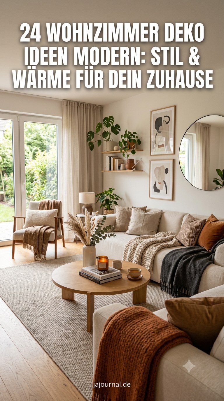 24 Wohnzimmer Deko Ideen modern: Stil & Wärme für dein Zuhause
