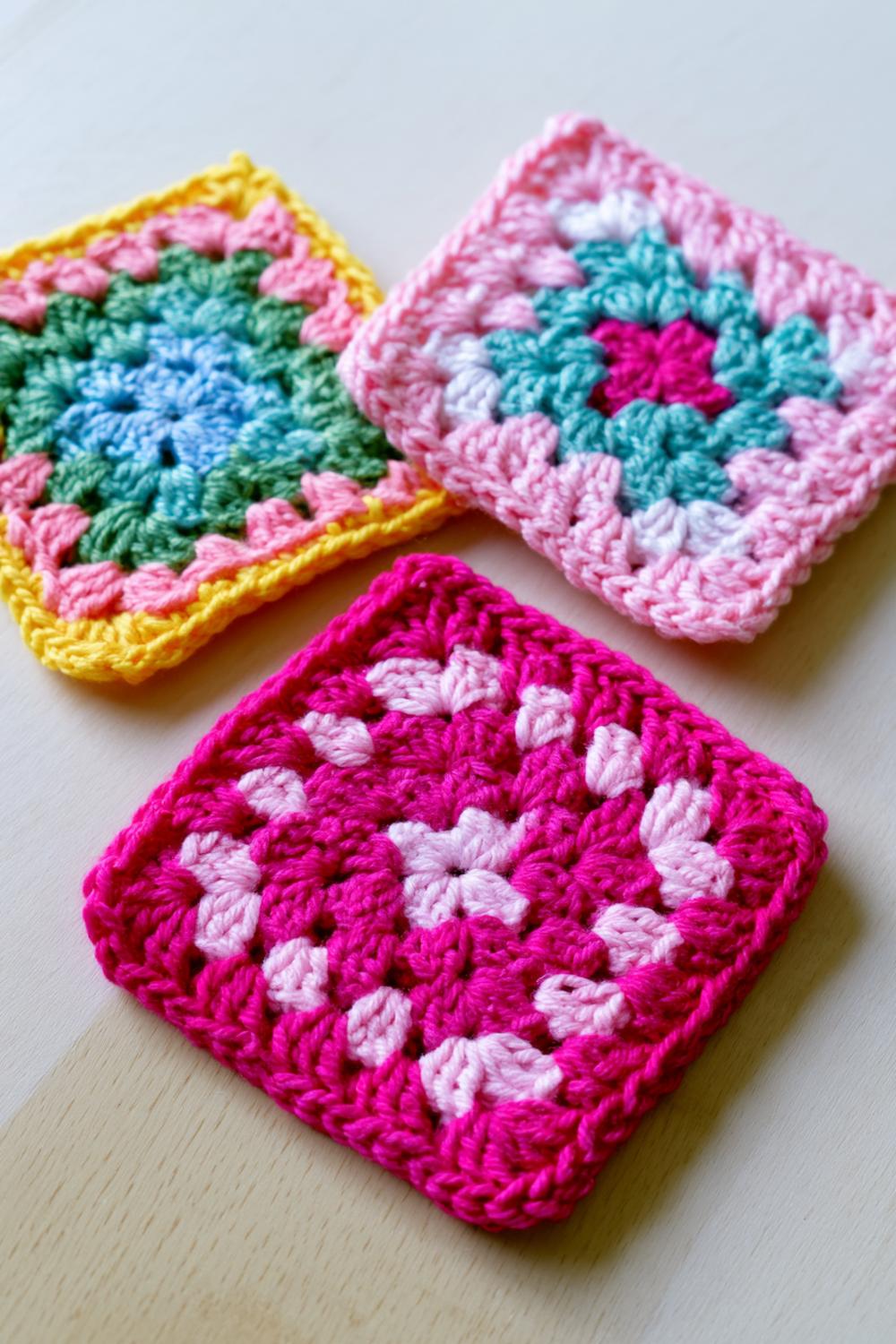 Bunte Granny Squares häkeln - 10 einfache Anleitungen