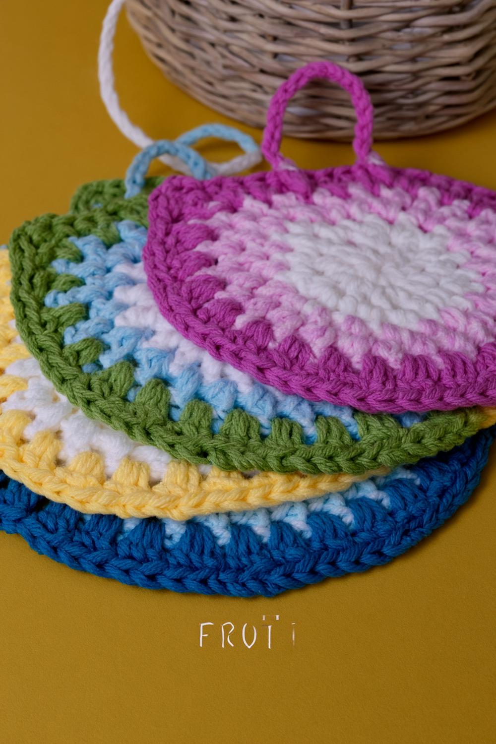 20 Bunte Topflappen häkeln - Kreative Granny Square Ideen