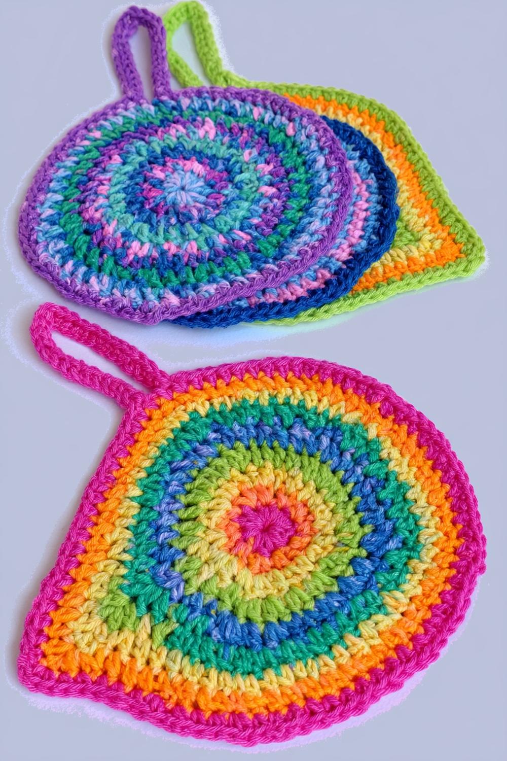 Regenbogen-Zauber in Quadrat und Rund