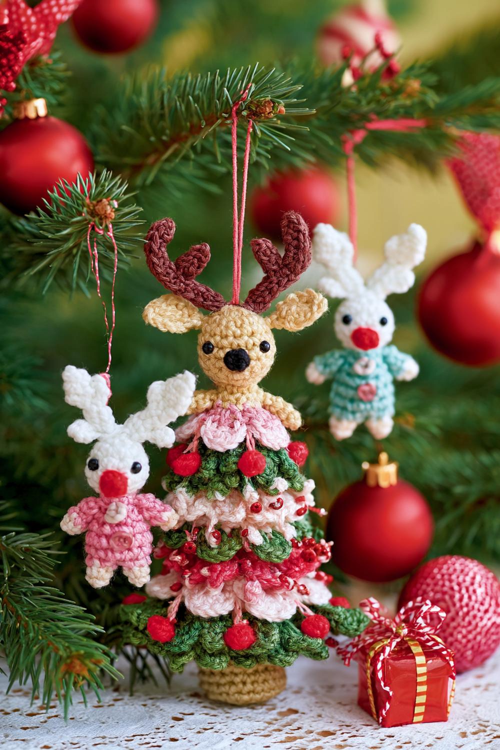 Märchenhafter Miniatur-Tannenbaum